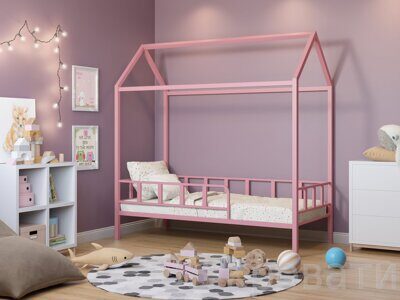 Детская кровать-домик "Риччи" (розовый)